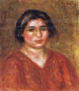 Pierre Renoir Gabrielle in a Red Blouse painting